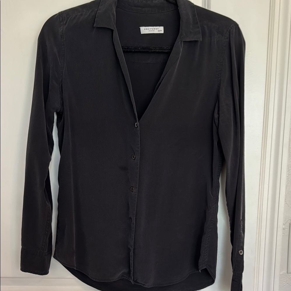 Equipment Charcoal Button-Up Shirt